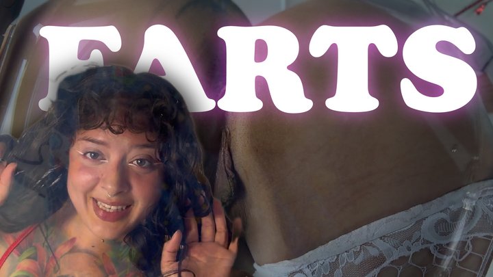 I sit in the transparent chair and fart for you