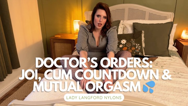 Sex Therapy - Doctors Orders: Jerk Off To My Fishnets & My Pussy - JOI, Cum Coun