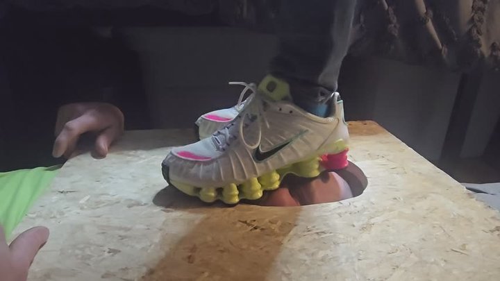 Chrissy new shox face trample 2