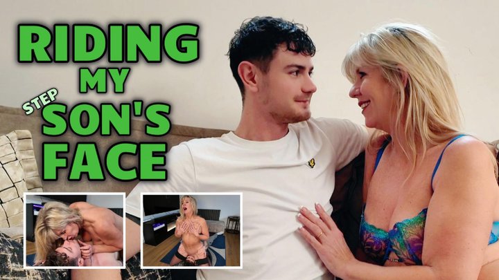 Stepmom Rides Stepsons Face