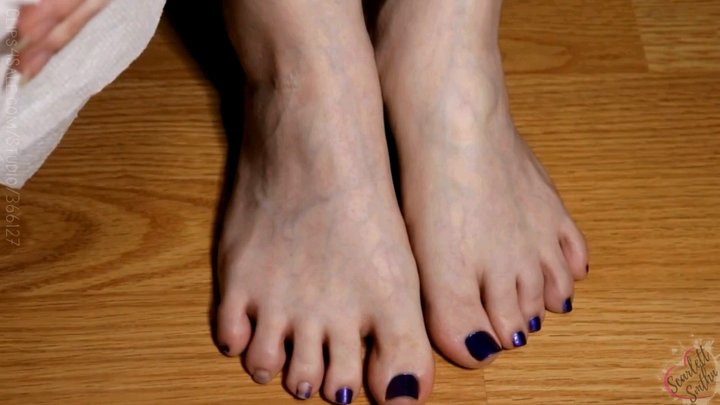 Removing Purple Toe Polish