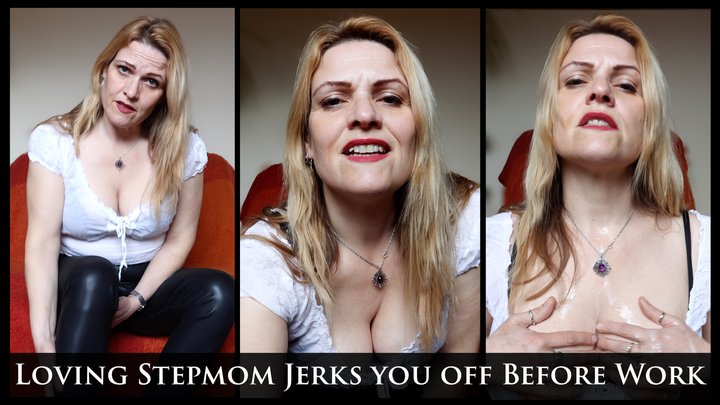 Loving Stepmom Jerks You Off before Work