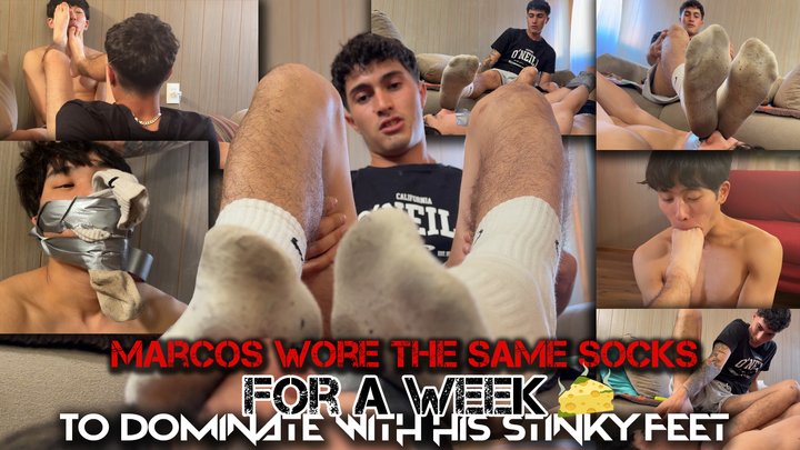 ( Pilot) Using the same sock one week - Marco and his smelly socks Sockorture