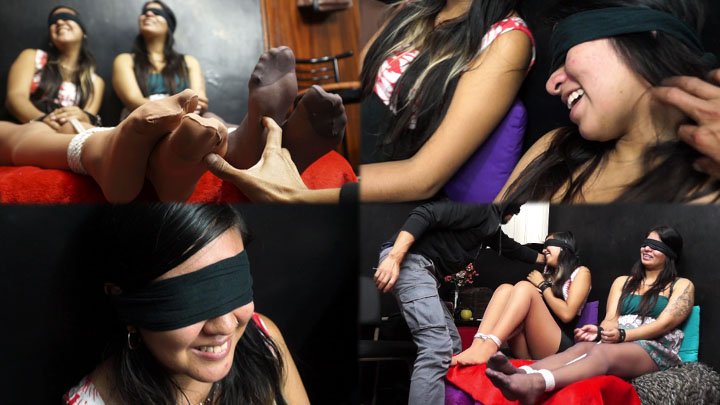 Noisy ladies, tied, blindfolded and tickled! - MOV