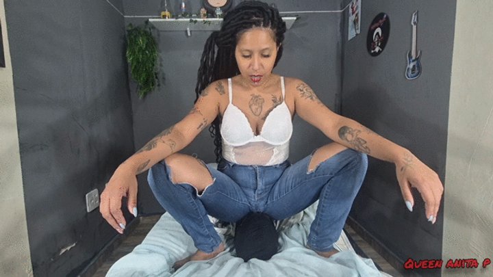 Sitting on my slave's face with my jeans on - PART 3