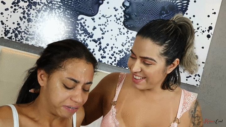 DIRTY BITCH FACE LICKING - SOAKED IN SPIT HUMILIATION - VICTORIA DIAS - CLIP 3 -