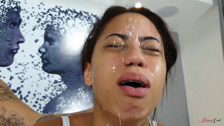 DIRTY BITCH FACE LICKING - SOAKED IN SPIT HUMILIATION - VICTORIA DIAS - CLIP 4 -