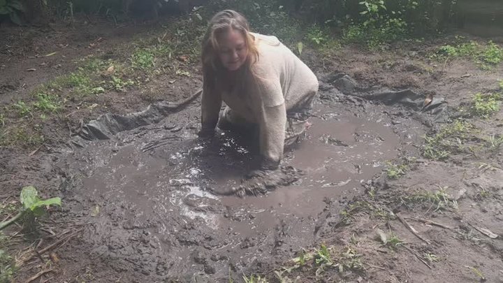Denim Overalls to Total Mud Slut Transformation