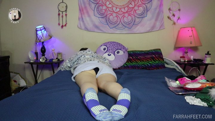 Cute Pink socks removal