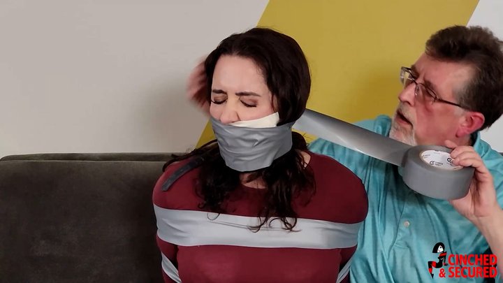 Tilly McReese - Tight Hogtape With Multi Layered Gag Stops Her Complaints (WMV F