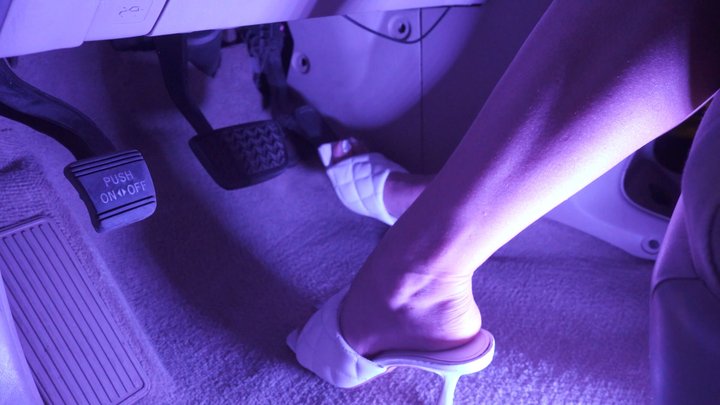 Night Pedal Pumping — From My High Heels to Barefoot Control