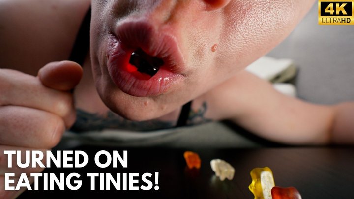 Turned on Eating Tinies - Giantess Jaq Quicksilver Aroused by Voring Gummi Victi