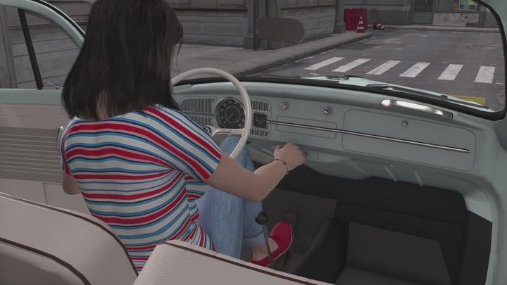 1967 VW Beetle Cranking Template - Becs in Espadrilles 1080p