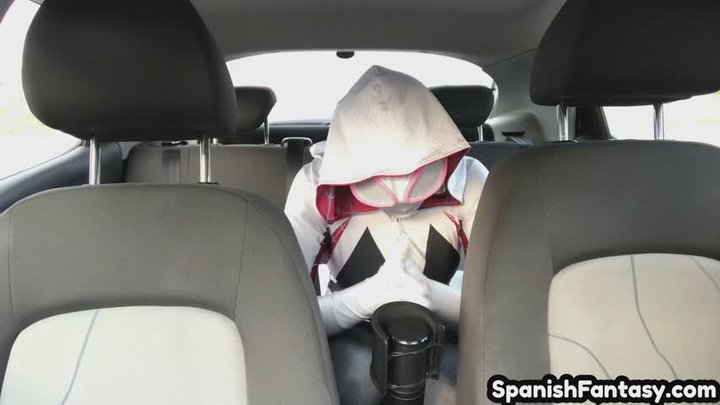 ASMR SpiderGwen touching her suit #1