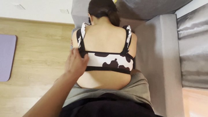 Ponyplay and ponyride a cowgirl in the sofa #SK063
