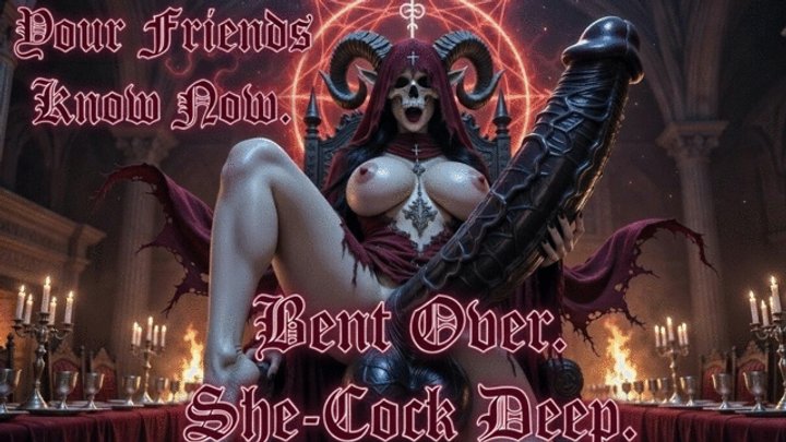 Your Friends Know Now. Bent Over. She-Cock Deep