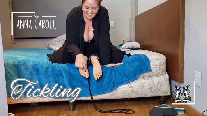 Tickling your feet while tied up (1080 p)