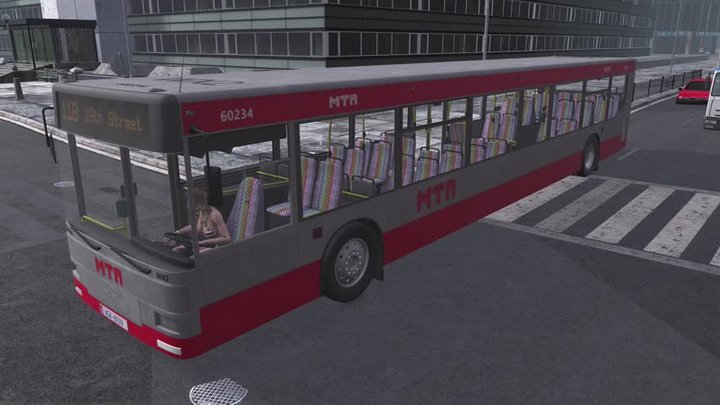 City Bus Cranking Template - Elona in a Bikini and Stiletto Pumps 1080p