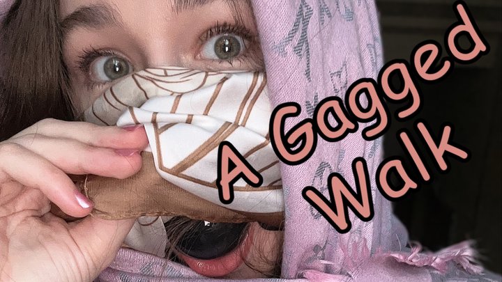 My First Outdoor Walk with a Ball Gag (FHD)