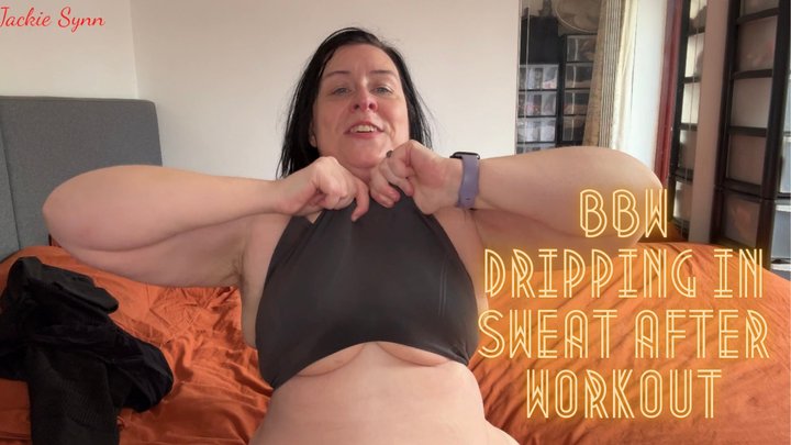 BBW Dripping in Sweat After Workout 1080p