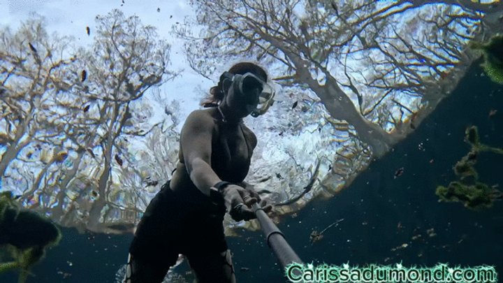 Bounty Hunter Carissa training in the spring part two diving and breath control
