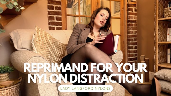 Reprimanded by The Boss - Caught Looking at Nylon Clad Legs in the Office & Told