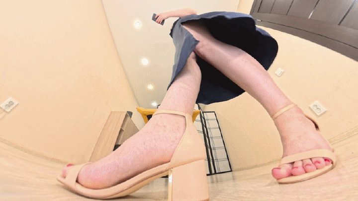 Kira - high-heeled sandals VR 360 Full HD