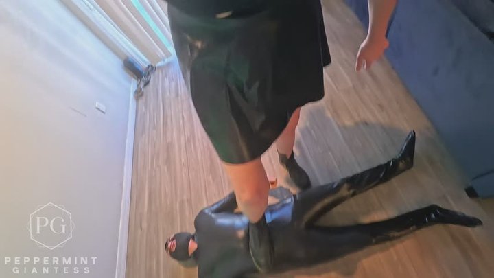 6'7 Tall Gothic Giantess Trample POV: Boots Crush - Socks - Barefoot Face Sit & 
