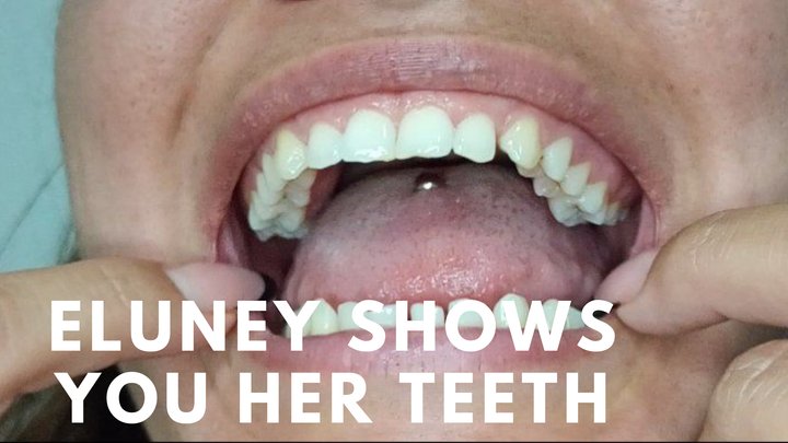 Eluney shows you her teeth