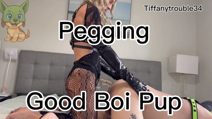 Tiffany's FIRST Pegging Video with Good Boi Pup