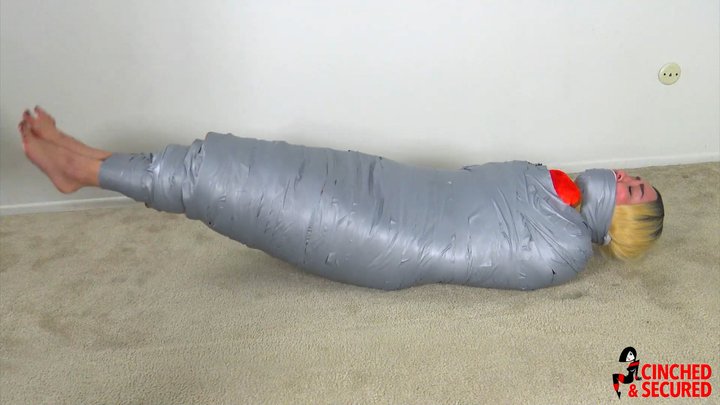 Riley Jane - Massively Gagged Beauty Gets Blanket Bound and Mummified (MP4 Forma