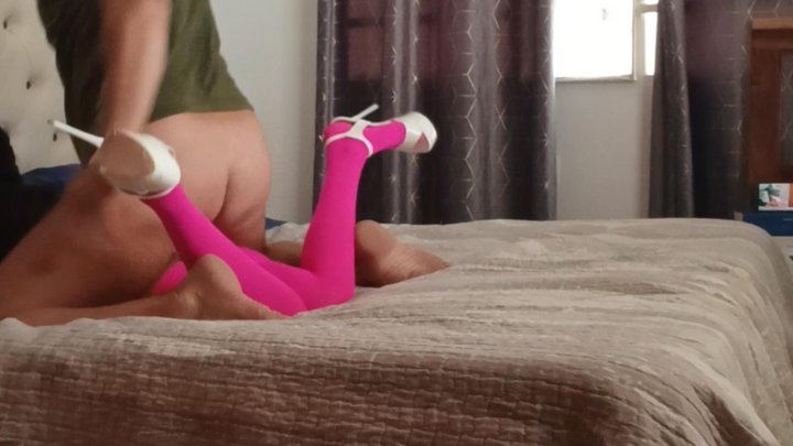 MILF in pantyhose and heels fucked hard with orgasms