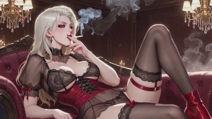 Smoking Fantasies #6B: Confessions of the Velvet Smoke Siren (Animated)