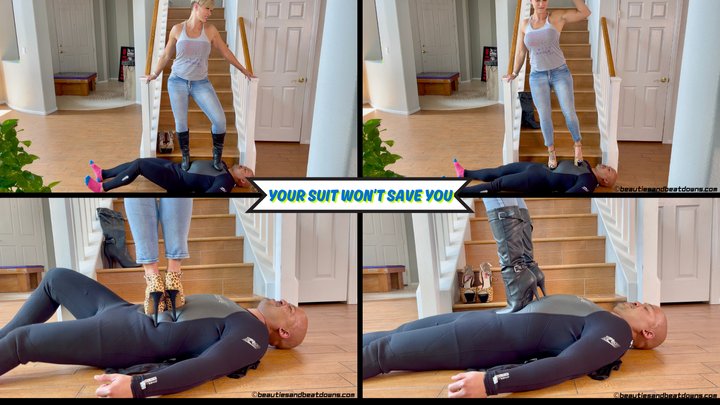 Your Suit Won't Save You - Goddess Rapture Tells Her Slave His Stupid Body Suit 