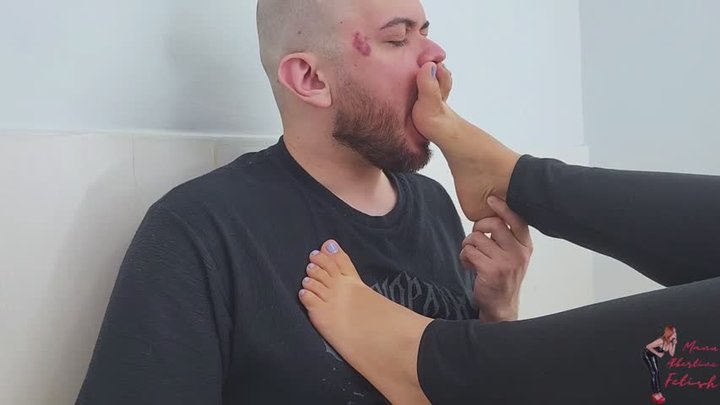Foot Worship, part 2,, by Maite Presone and Slave Mude, FULL HD