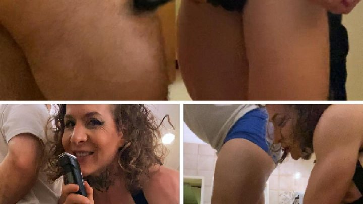 Shaving my Bitch and humiliating him