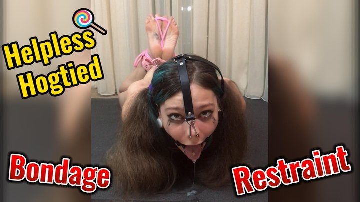 Hogtied Pig Nose Ring Gag Drooling