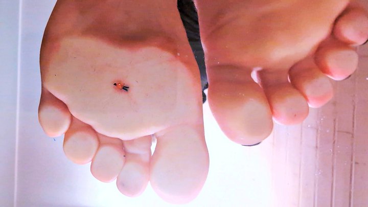 My Tiny Property 2 - Bathing my Tiny Slave in my Spit - Under Glass, showing sol