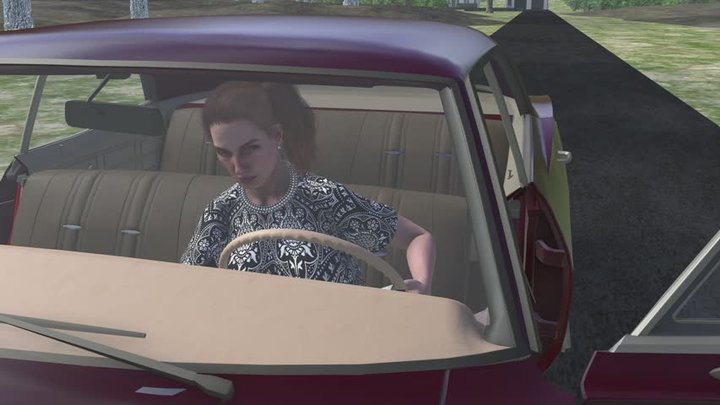 1967 Chevrolet Impala Cranking Template - Emma in a Dress and Flats 1080p