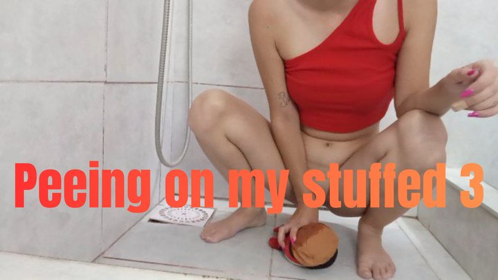 Peeing on my stuffed 3