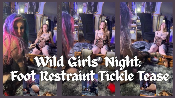 Wild Girls’ Night: Foot Restraint Tickle Tease - Dessa Cado - ShaykeyBonez - Foo