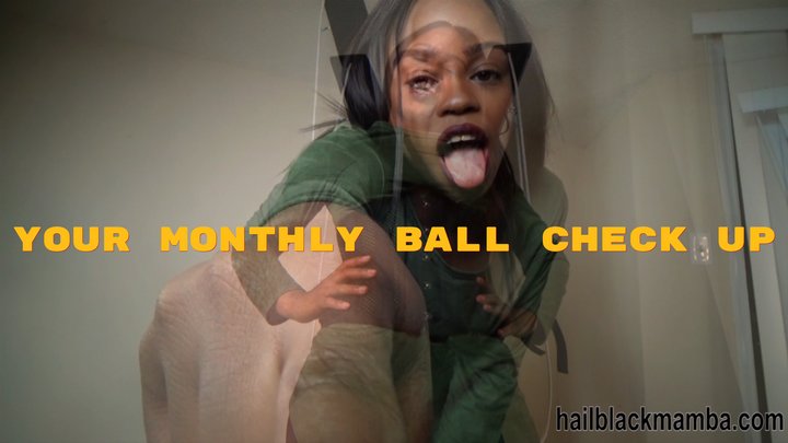 Ebony Female Domination Goddess Aspen Aires: Checking The Weight Of Your Balls W