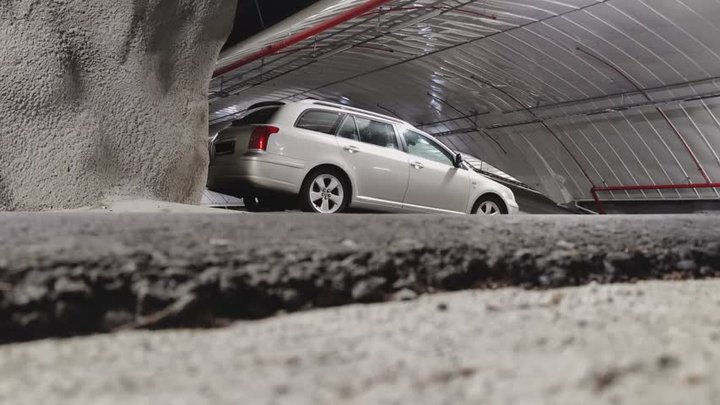 Sarah - Cranking in a Cold Parking Garage (Exterior View Only)