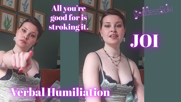 Bratty Goddess Verbal Humiliation JOI 720