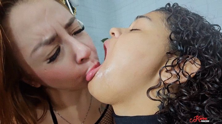 OPEN MOUTH KISSING LESSON - WET SALIVA REUNION VOL 3 - NEW GIRL MOANA - CLIP 3 -