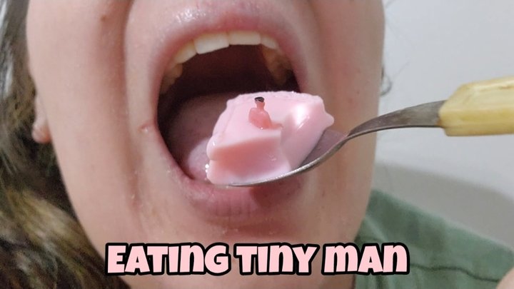 Giantess Yogurt Vore: Tiny Man Inserted & Eaten Alive in Creamy Yogurt