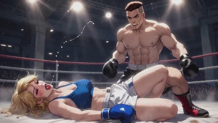 Mixed Boxing Fantasies #11B: Confession of the Ultimate Squash Beatdown (Animate
