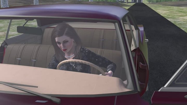 1967 Chevrolet Impala Cranking Template - Paige in White Flip Flops 1080p