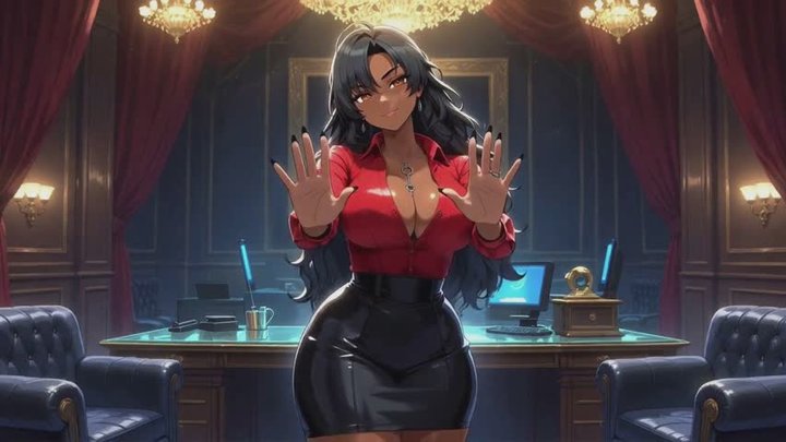 Chastity Fantasies #10B: Ebony Boss's Ultimate Chastity Ruin Confession (Animate