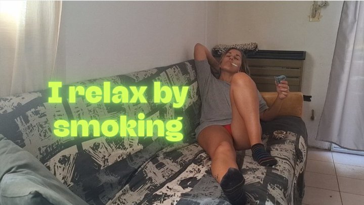 Smoking and Unwinding After a Long Day